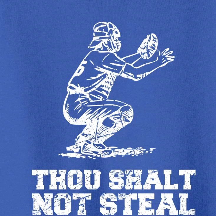 Thou Shall Not Steal Funny Baseball Catcher' Men's T-Shirt