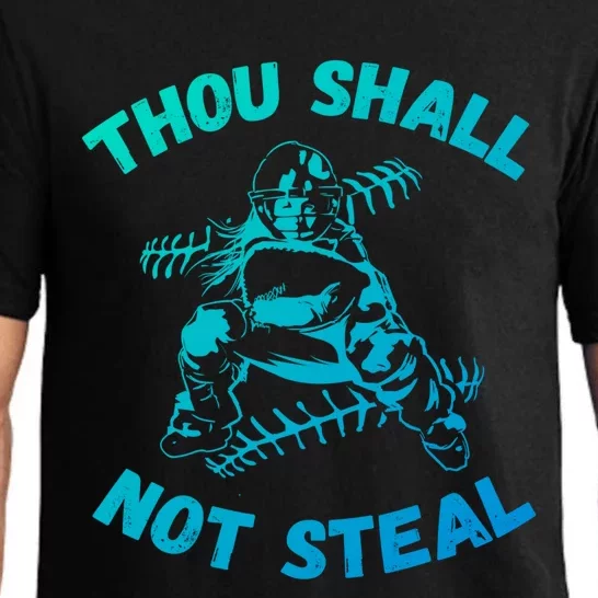 Thou Shall Not Steal Softball Or Baseball Gift Pajama Set