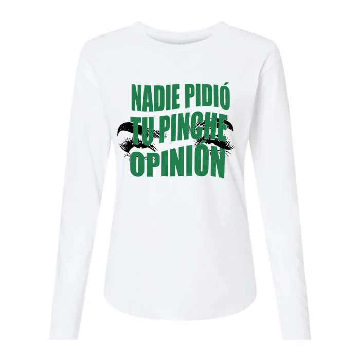 Toxic Soul Nadie Pidio Tu Opinion Womens Cotton Relaxed Long Sleeve T-Shirt