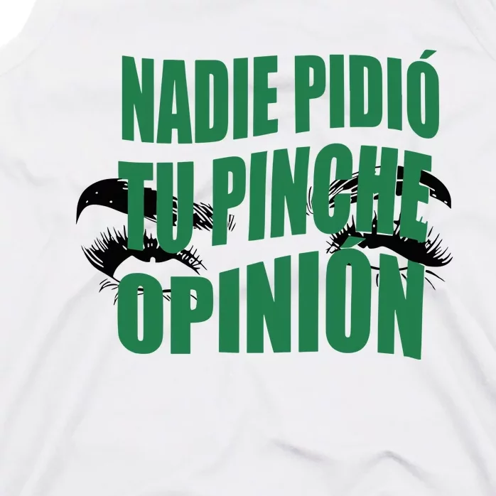 Toxic Soul Nadie Pidio Tu Opinion Tank Top