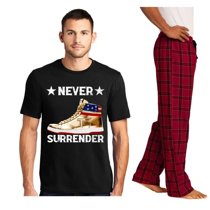 Trump Sneakers Never Surrender Pro Trump Pajama Set