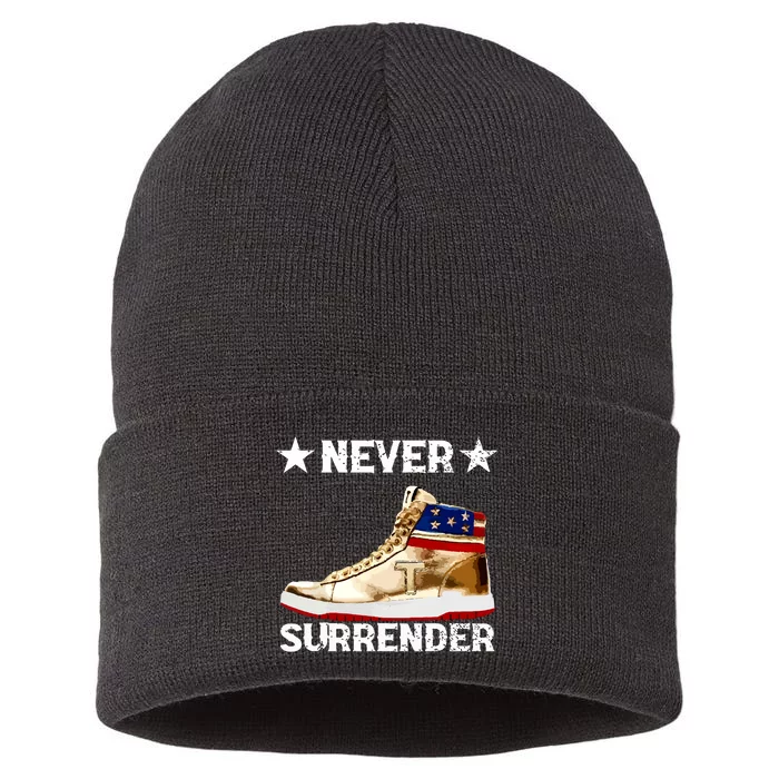 Trump Sneakers Never Surrender Pro Trump Sustainable Knit Beanie