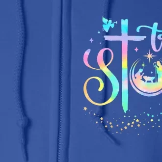 True Story Nativity Christmas Baby Jesus Religious Christian Full Zip Hoodie