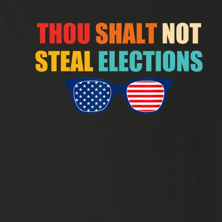 Thou Shalt Not Steal Elections Toddler Long Sleeve Shirt