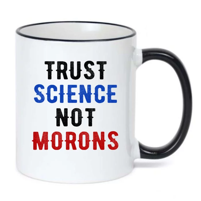 Trust Science Not Morons Black Color Changing Mug