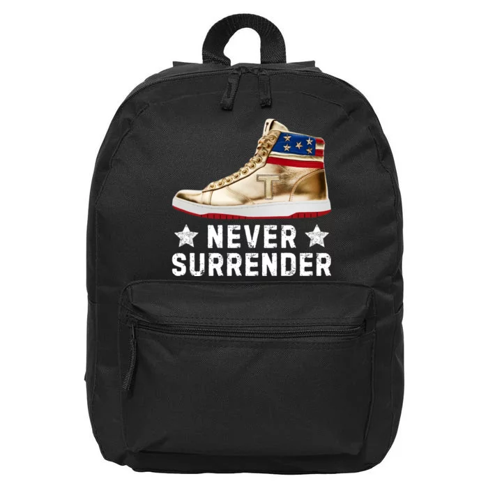 Trump Sneakers Never Surrender Pro Trump 16 in Basic Backpack