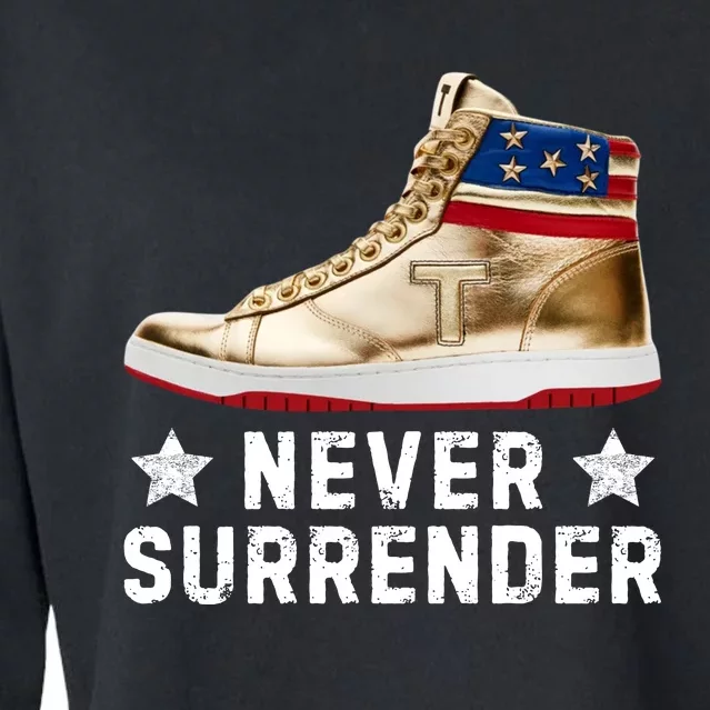 Trump Sneakers Never Surrender Pro Trump Cropped Pullover Crew