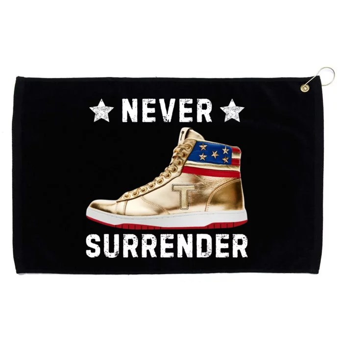 Trump Sneakers Never Surrender Pro Trump Grommeted Golf Towel