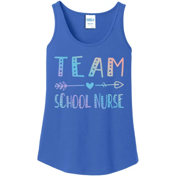 Team School Nurse Health Care Worker Medical Assistant Agent Funny Gift Ladies Essential Tank