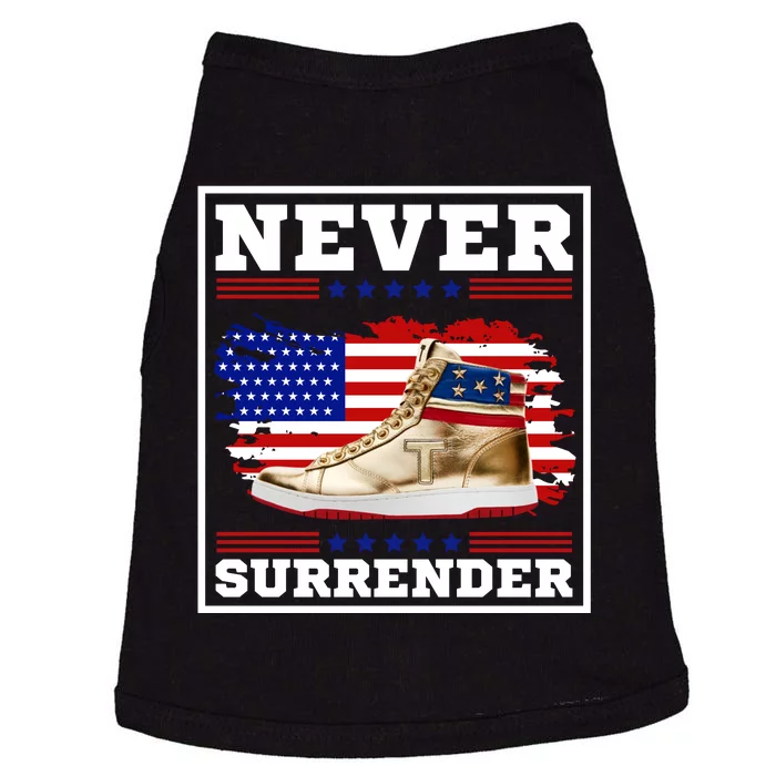 Trump Sneakers Never Surrender Doggie Tank