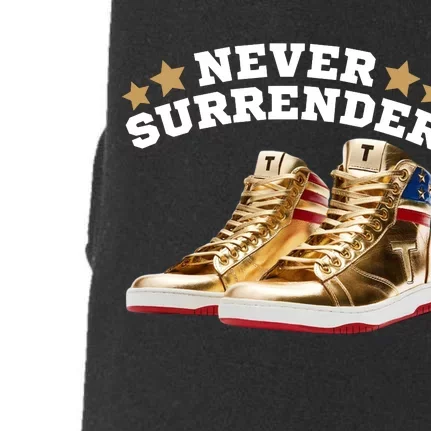 Trump Sneakers Never Surrender Doggie 3-End Fleece Hoodie