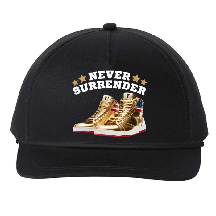 Trump Sneakers Never Surrender Snapback Five-Panel Rope Hat