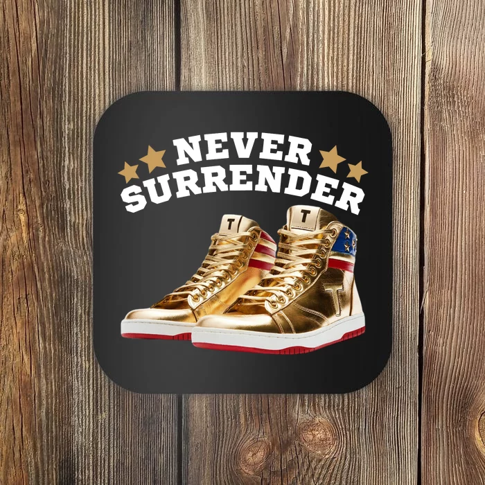 Trump Sneakers Never Surrender Coaster