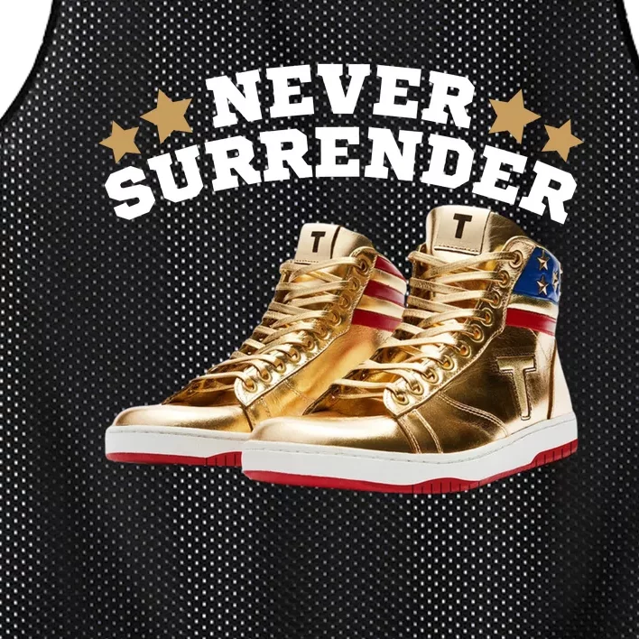 Trump Sneakers Never Surrender Mesh Reversible Basketball Jersey Tank