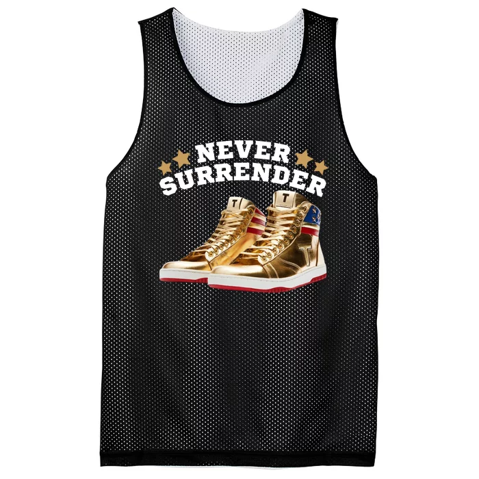 Trump Sneakers Never Surrender Mesh Reversible Basketball Jersey Tank