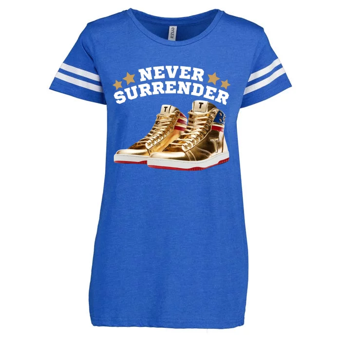 Trump Sneakers Never Surrender Enza Ladies Jersey Football T-Shirt