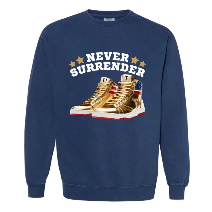 Trump Sneakers Never Surrender Garment-Dyed Sweatshirt