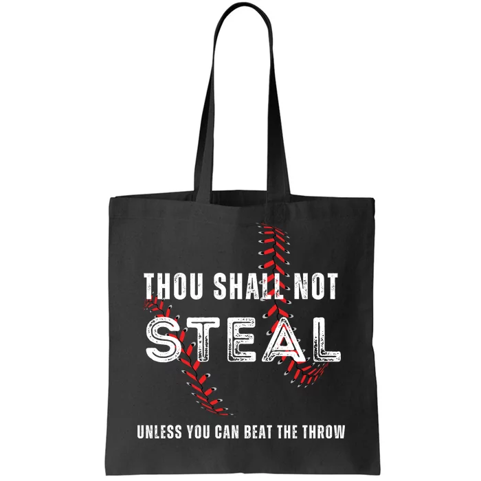 Thou Shall Not Steal Baseball Gift Tote Bag