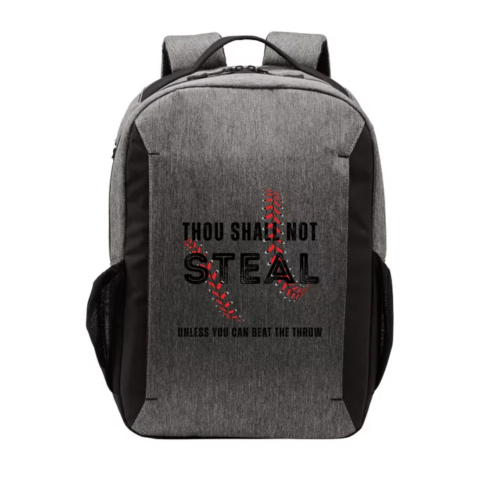 Thou Shall Not Steal Baseball Gift Vector Backpack