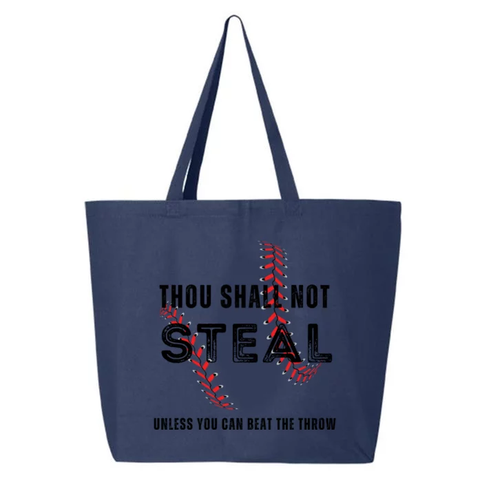 Thou Shall Not Steal Baseball Gift 25L Jumbo Tote