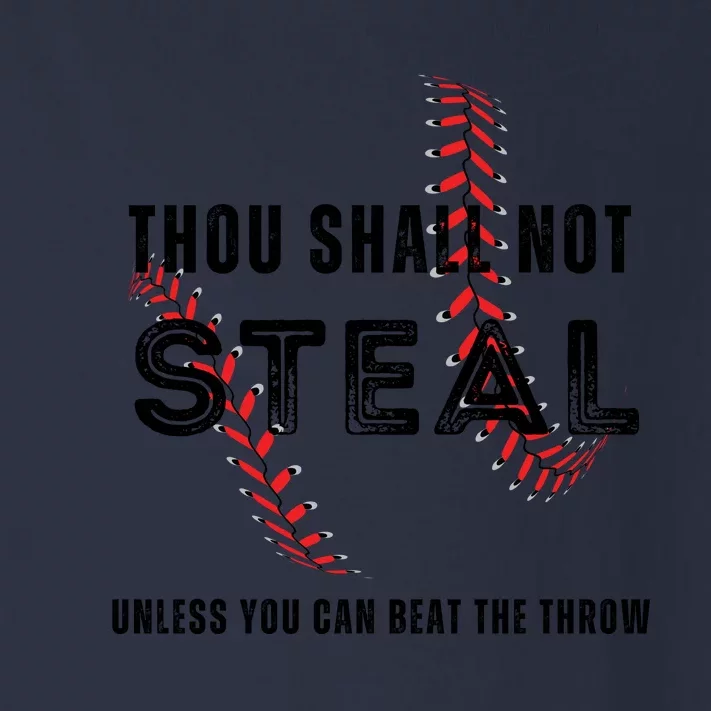 Thou Shall Not Steal Baseball Gift Toddler Long Sleeve Shirt