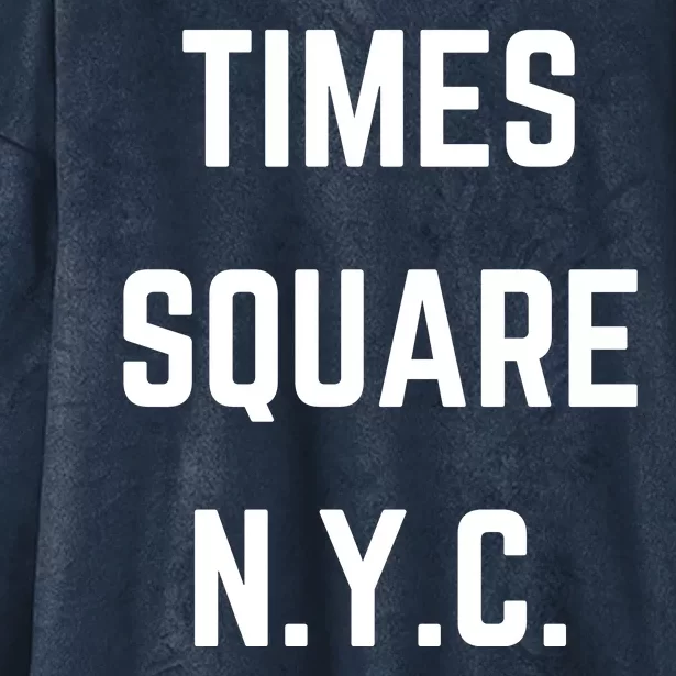 Times Square New York City Hooded Wearable Blanket