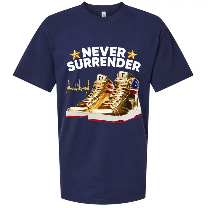 Trump Sneakers Never Surrender Sueded Cloud Jersey T-Shirt