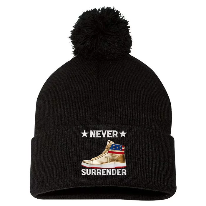 Trump Sneakers Never Surrender Pro Trump Pom Pom 12in Knit Beanie