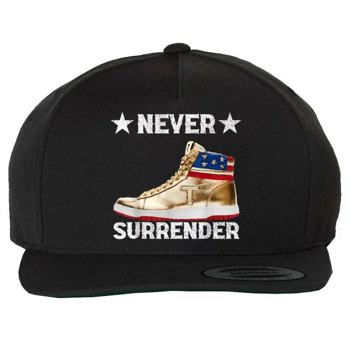 Trump Sneakers Never Surrender Pro Trump Wool Snapback Cap