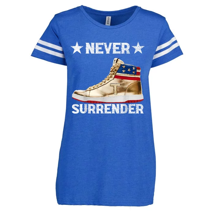 Trump Sneakers Never Surrender Pro Trump Enza Ladies Jersey Football T-Shirt