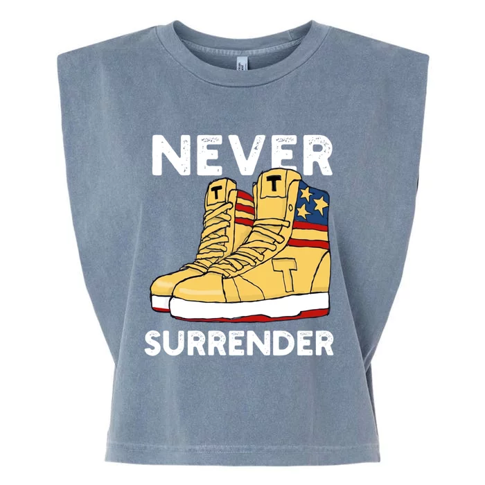 Trump Sneakers Never Surrender Pro Trump Sneakers Garment-Dyed Women's Muscle Tee