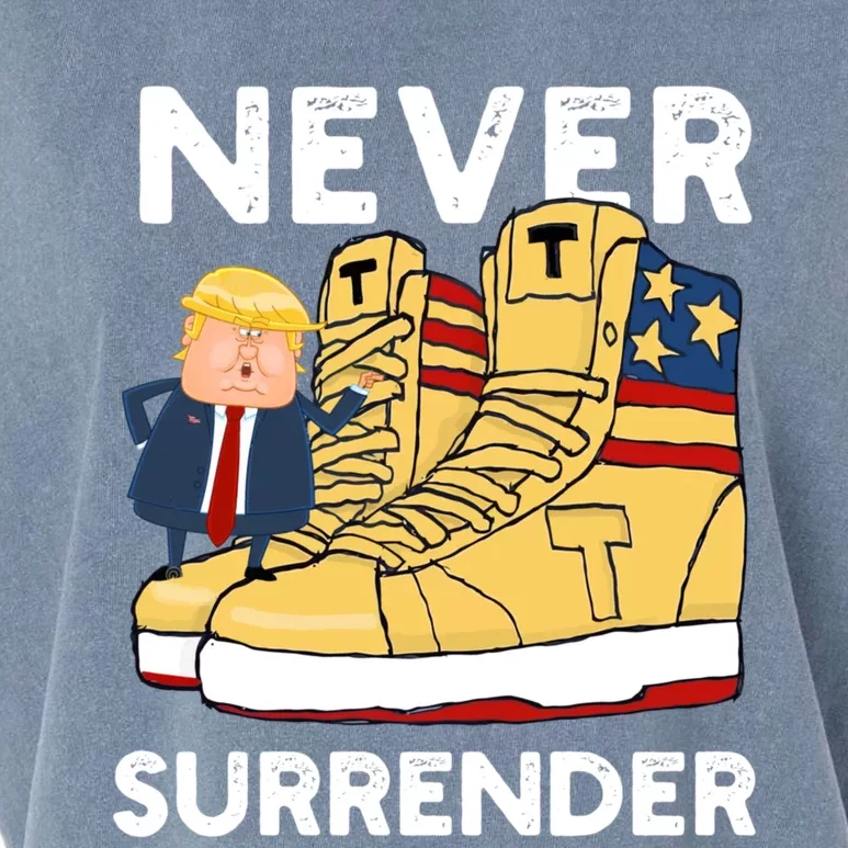 Trump Sneakers Never Surrender Pro Trump Sneakers Garment-Dyed Women's Muscle Tee