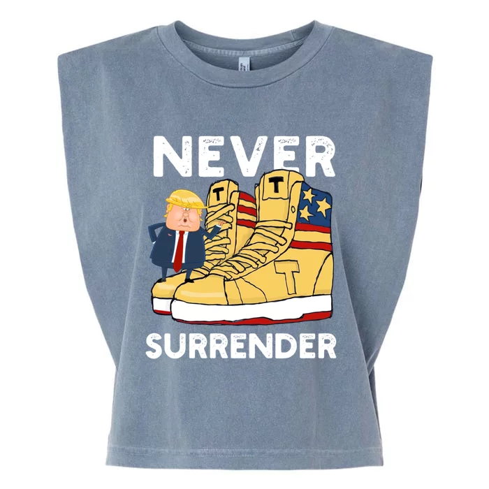 Trump Sneakers Never Surrender Pro Trump Sneakers Garment-Dyed Women's Muscle Tee