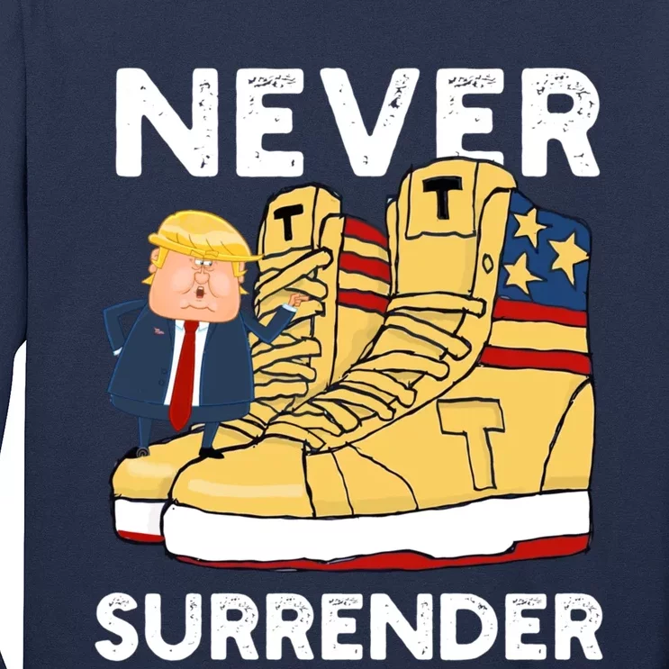 Trump Sneakers Never Surrender Pro Trump Sneakers Long Sleeve Shirt