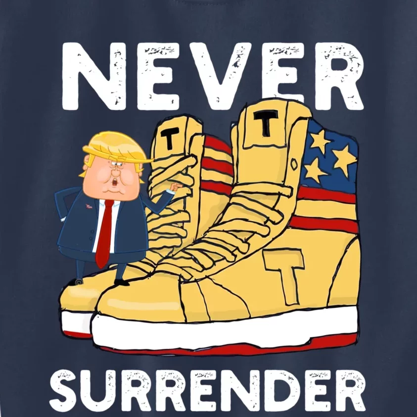 Trump Sneakers Never Surrender Pro Trump Sneakers Kids Sweatshirt