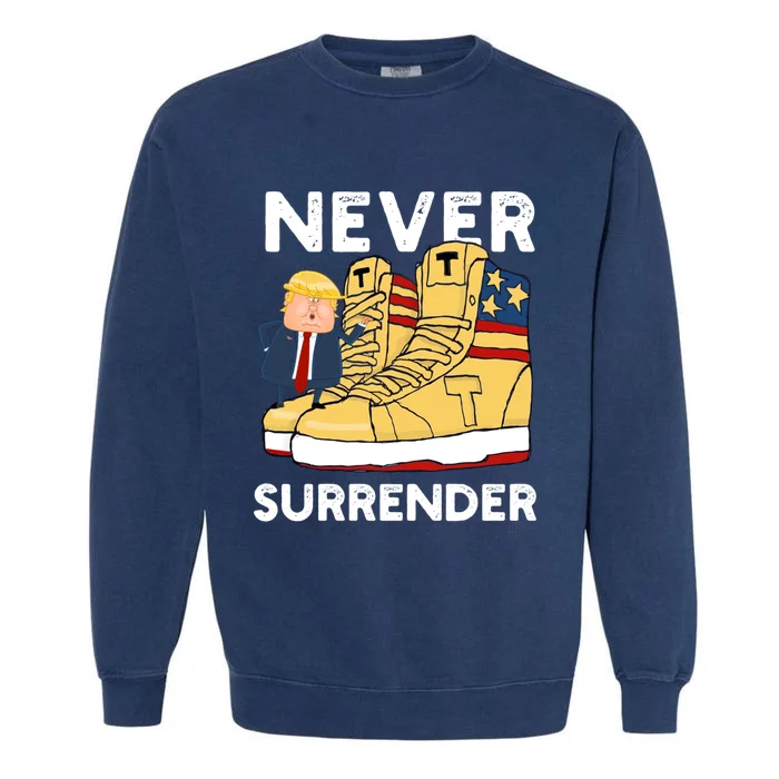 Trump Sneakers Never Surrender Pro Trump Sneakers Garment-Dyed Sweatshirt