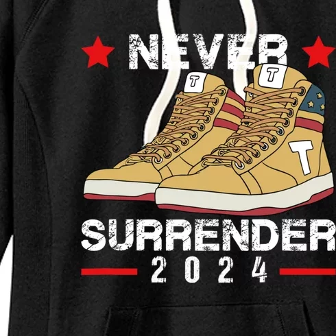 Trump Sneakers Never Surrender Pro Trump Sneakers Women's Fleece Hoodie