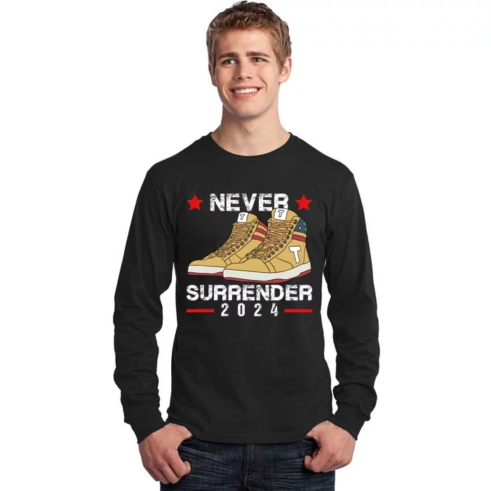 Trump Sneakers Never Surrender Pro Trump Sneakers Tall Long Sleeve T-Shirt