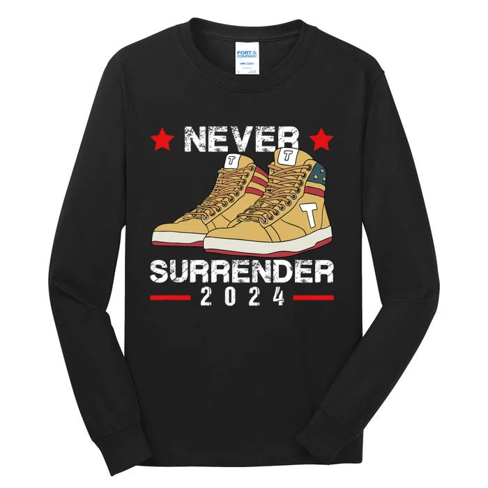 Trump Sneakers Never Surrender Pro Trump Sneakers Tall Long Sleeve T-Shirt