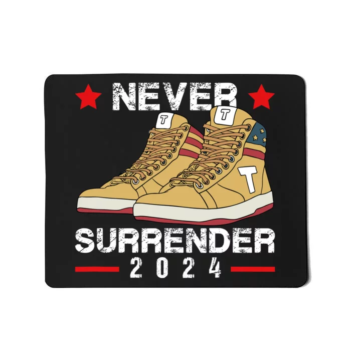 Trump Sneakers Never Surrender Pro Trump Sneakers Mousepad