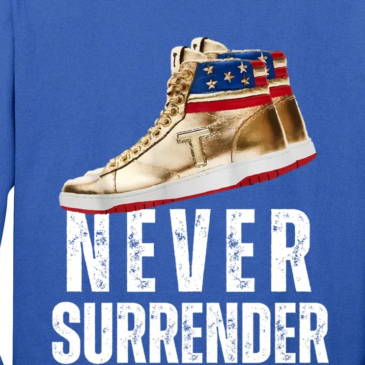 Trump Sneakers Never Surrender Pro Trump Sneakers Tall Long Sleeve T-Shirt