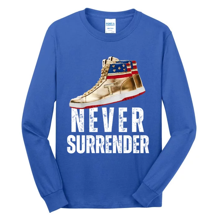 Trump Sneakers Never Surrender Pro Trump Sneakers Tall Long Sleeve T-Shirt