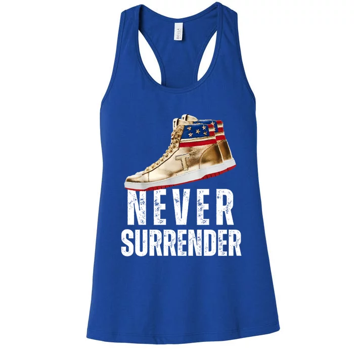 Trump Sneakers Never Surrender Pro Trump Sneakers Women's Racerback Tank