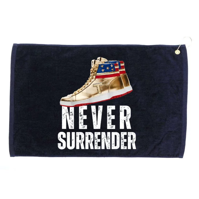 Trump Sneakers Never Surrender Pro Trump Sneakers Grommeted Golf Towel