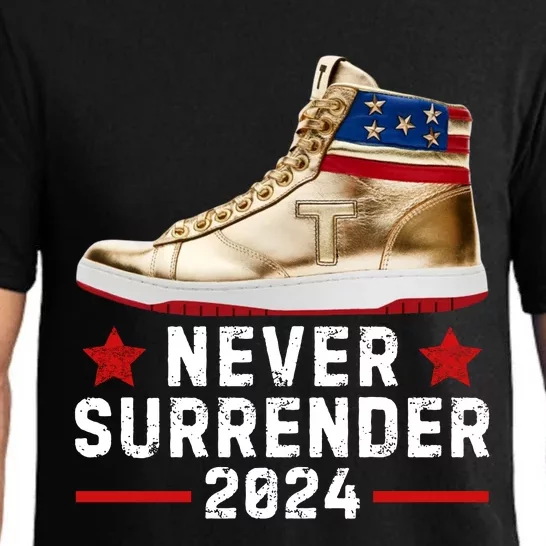 Trump Sneakers Never Surrender Pro Trump Pajama Set