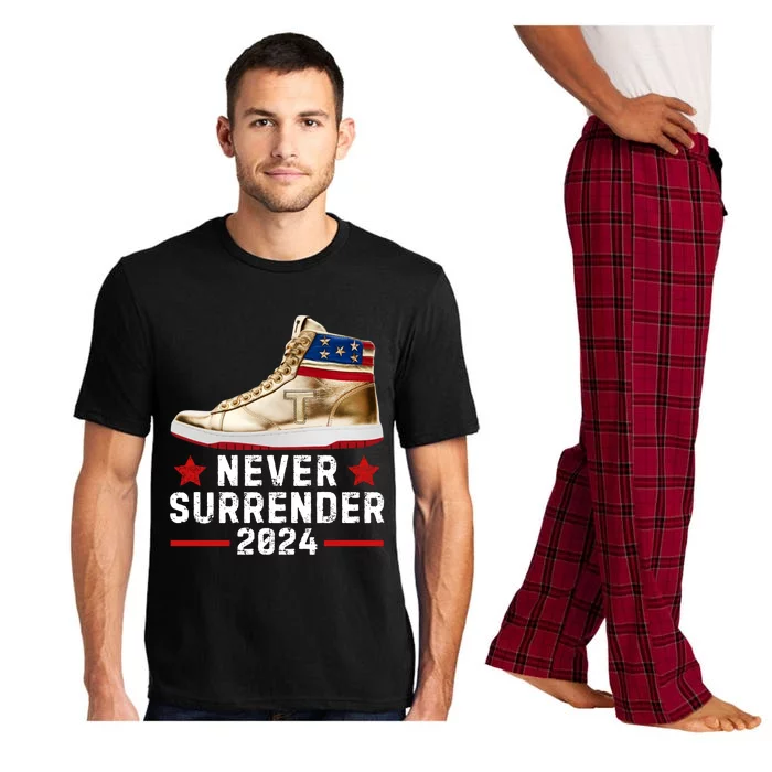 Trump Sneakers Never Surrender Pro Trump Pajama Set