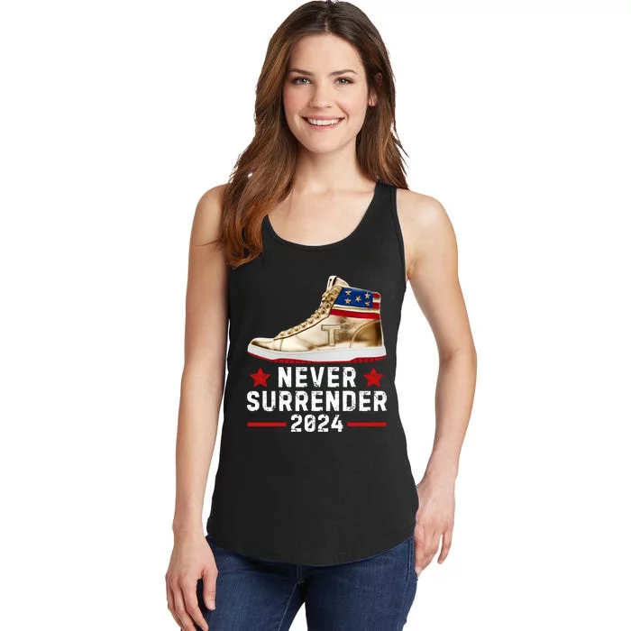 Trump Sneakers Never Surrender Pro Trump Ladies Essential Tank