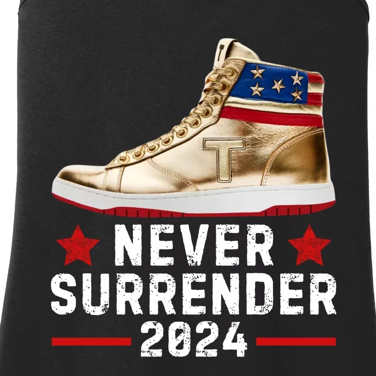 Trump Sneakers Never Surrender Pro Trump Ladies Essential Tank