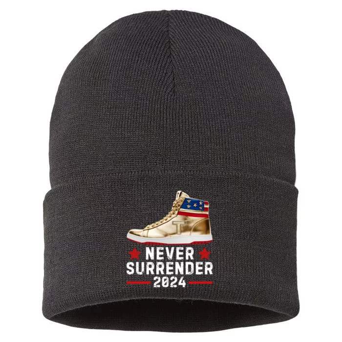 Trump Sneakers Never Surrender Pro Trump Sustainable Knit Beanie