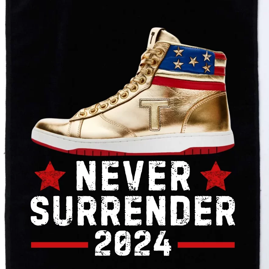 Trump Sneakers Never Surrender Pro Trump Platinum Collection Golf Towel